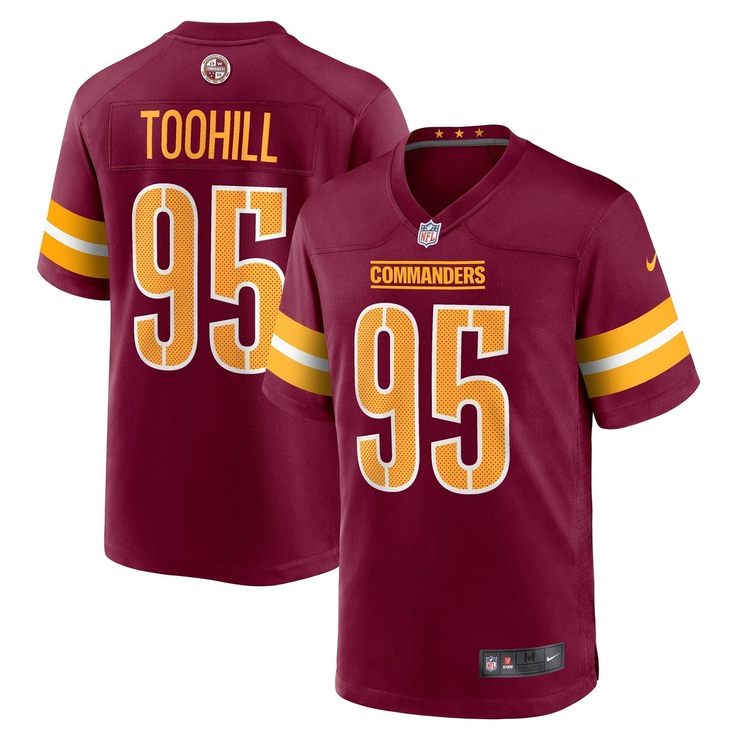 Casey Toohill Washington Commanders Nike  Game Jersey -  Burgundy