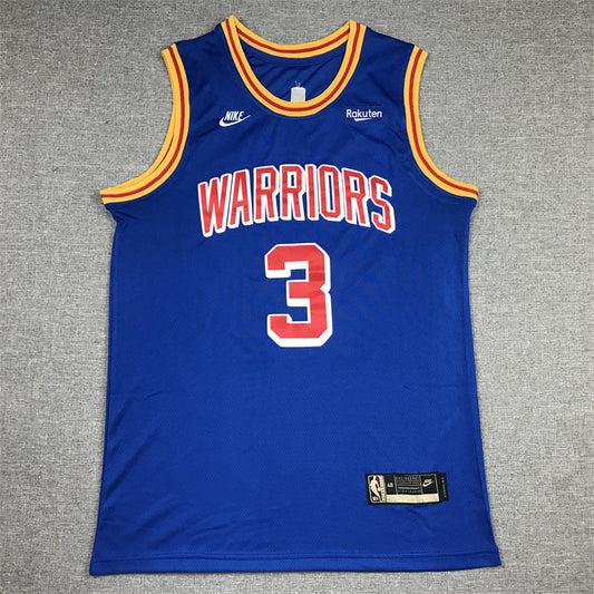 Men's Golden State Warriors Jordan Poole #3 Blue Classic Player Jerseys