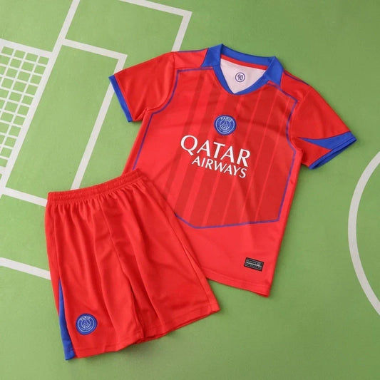 PSG Third Kids Kit 2025/26 | Paris Saint-Germain Children's Football Jersey with Player Name & Number