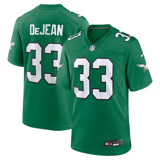 Men's Philadelphia Eagles Cooper DeJean Nike Kelly Green Alternate Game Jersey