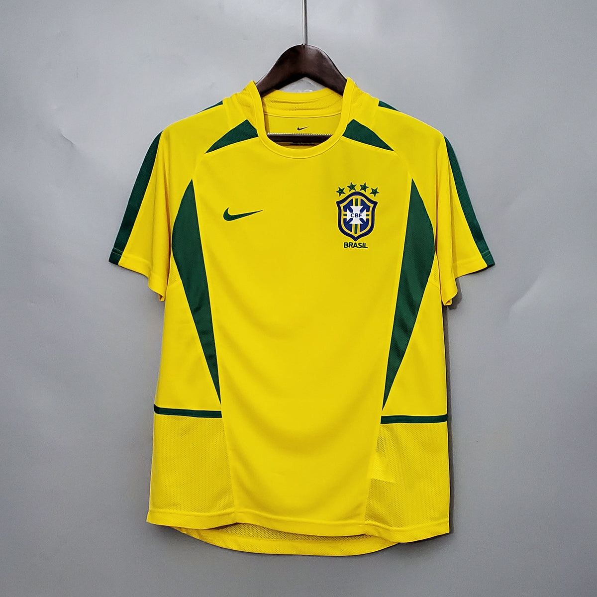 Brazil 2002 World Cup Home Retro Soccer Jersey – Nike CBF Ronaldo Ronaldinho Rivaldo Roberto Carlos Kaka Kit