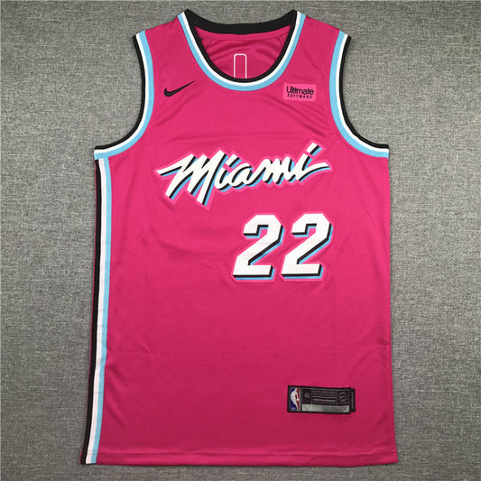 Men's Miami Heat Jimmy Butler #22 NBA Pink Swingman Jerseys