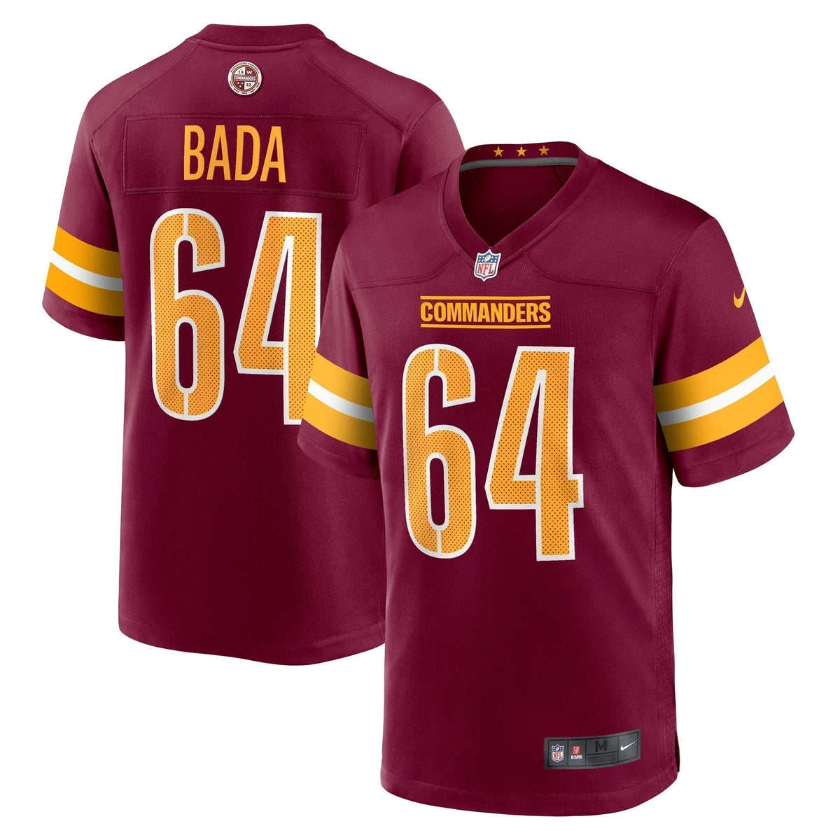 David Bada Washington Commanders Nike  Game Jersey -  Burgundy