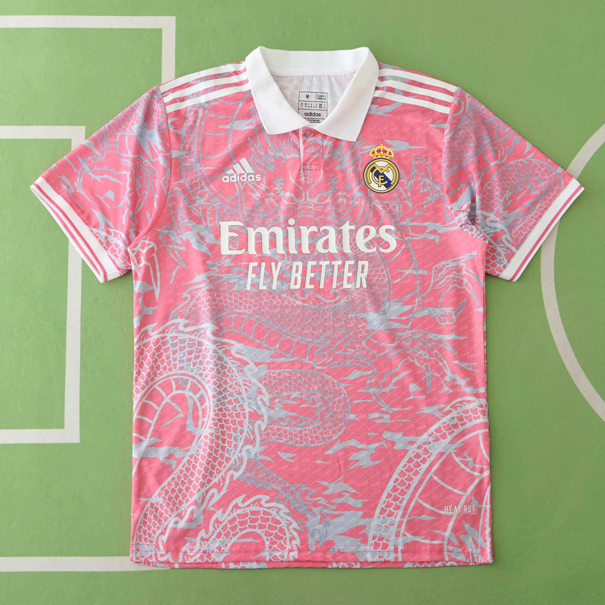 Real Madrid 2024/25 Pink Dragon Concept Jersey – Rose Pink Silver Adidas Fan Version
