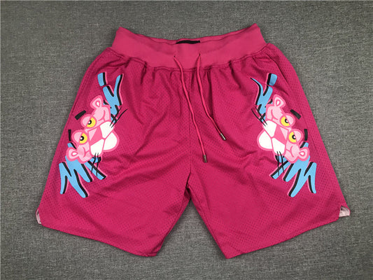 Men's Miami Heat Pink Panther Pink Basketball Shorts1
