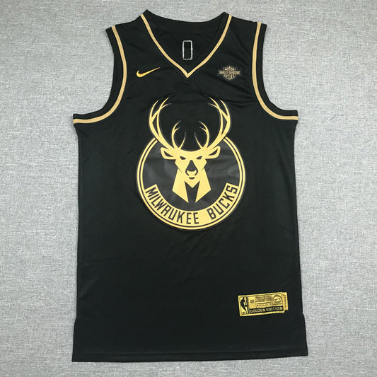 Men's Milwaukee Bucks Giannis Antetokounmpo #34 Black Swingman Player Jerseys