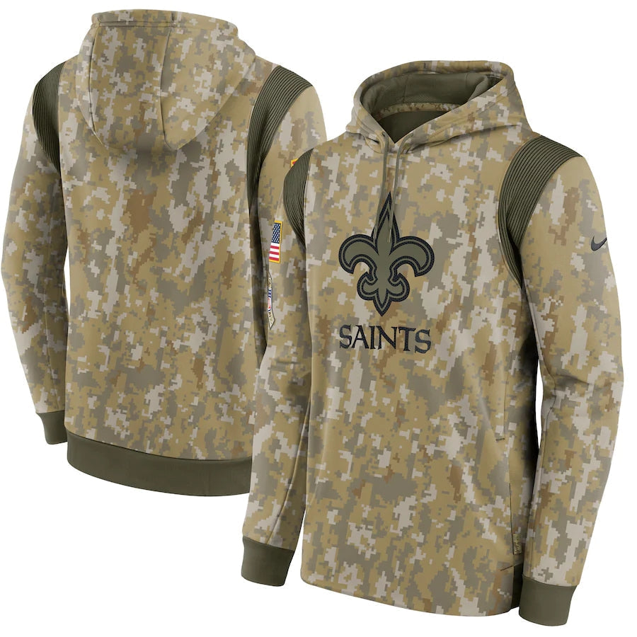 Men's New Orleans Saints NFL 2021 Salute to Service Hoodie1 Camouflage