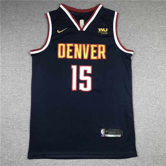 Men's Denver Nuggets Nikola Jokic #15 NBA Navy 2020/21 Swingman Jerseys