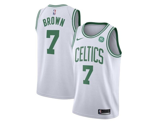 Jaylen Brown #7 Boston Celtics Association Edition Swingman Jersey – White NBA Fan Gear