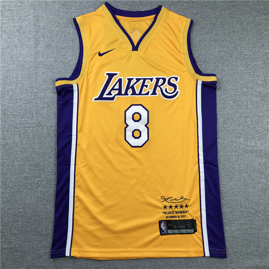 Kobe Bryant #8 Los Angeles Lakers Gold Black Mamba Retirement Edition Swingman Jersey – Nike 5-Star