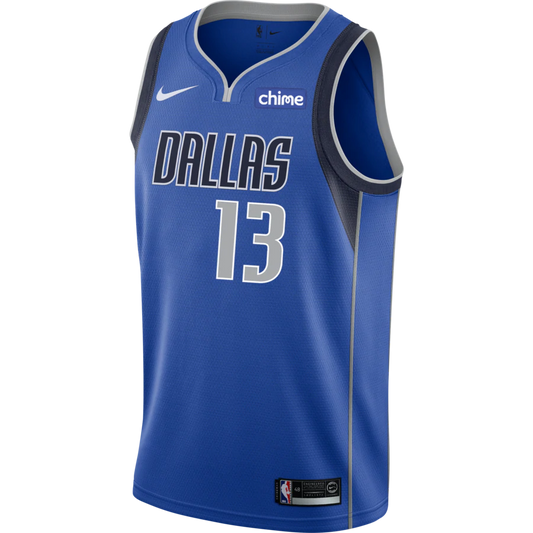 Jalen Brunson #13 Dallas Mavericks Nike Royal Blue Icon Edition Swingman Jersey