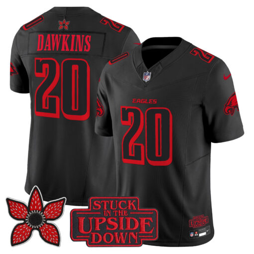 Brian Dawkins Philadelphia Eagles ‘Stranger Things Edition’ Jersey - Black