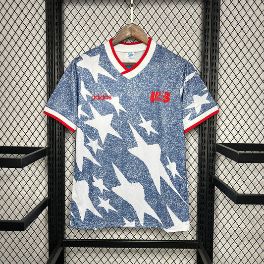 USA 1994 World Cup Away Retro Soccer Jersey – Adidas USMNT Denim Stars Lalas Balboa Kit