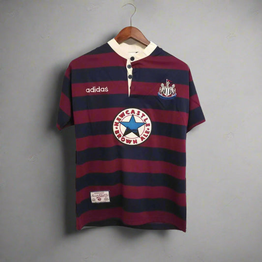 Newcastle United 1995-97 Away Retro Jersey – Classic Adidas Yellow Kit
