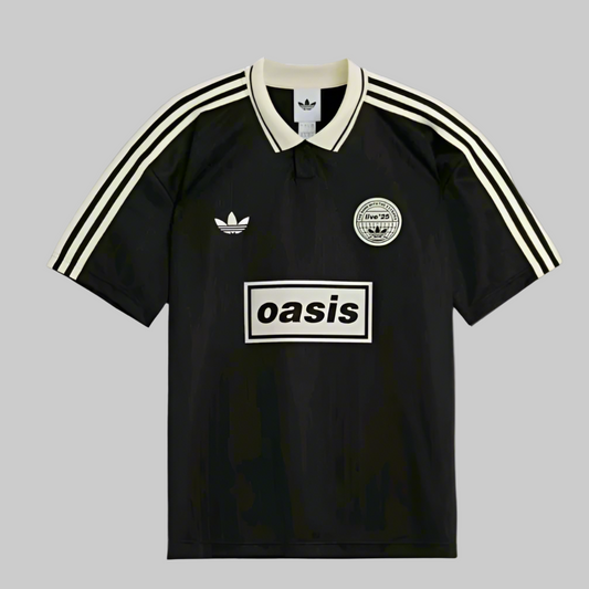 Oasis x Adidas Live '25 Football Jersey – Black