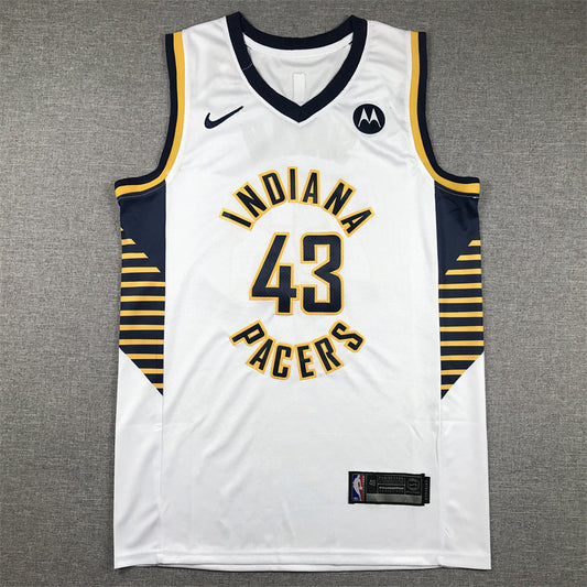 Men's Indiana Pacers Pascal Siakam #43 White Swingman Jerseys - Association Edition