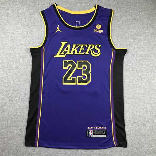 LeBron James #23 Los Angeles Lakers Purple 2022-23 City Edition "Leave A Legacy" Swingman Jersey – Jordan Brand