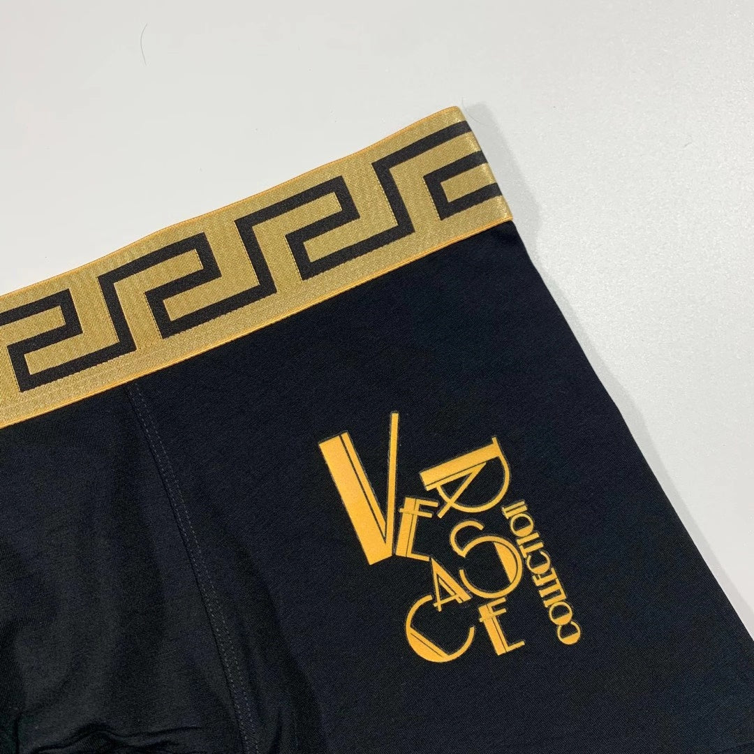 Versace Burgundy Teal Gold Horse Motifs Boxer Briefs, image 7
