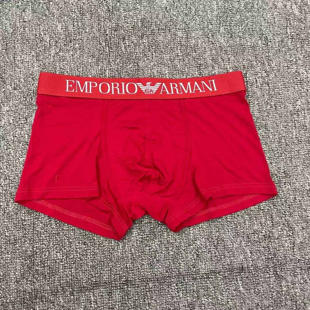 Armani Orange Lettered Waistband Boxer Briefs, Box of 3, gallery image 5