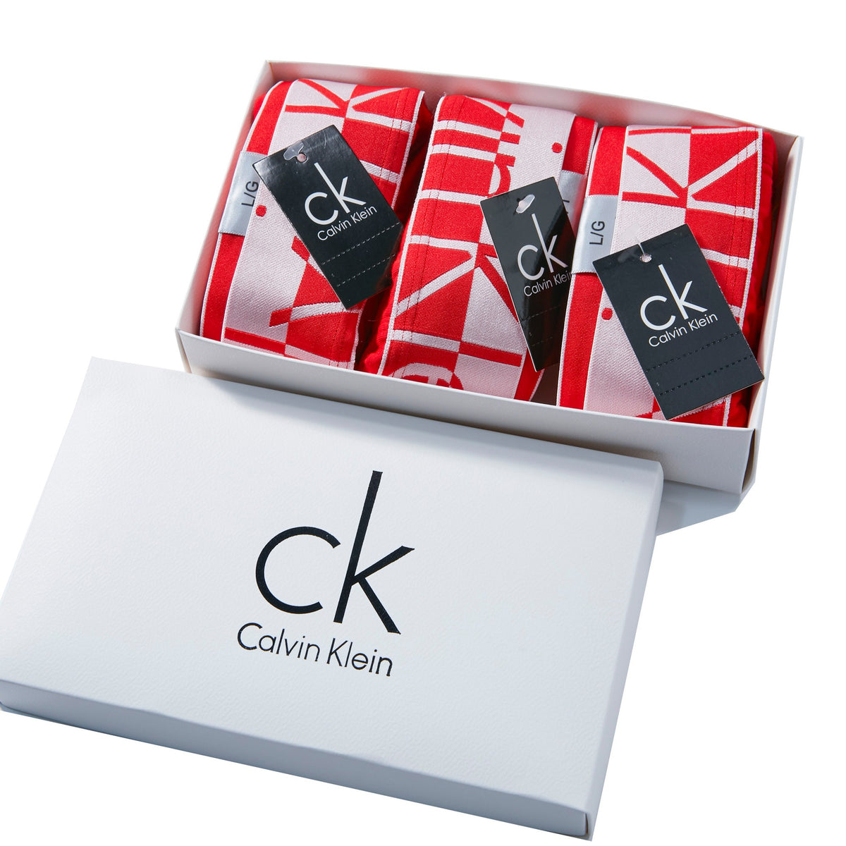 Calvin Klein Red Black Gift Box Boxer Briefs, image 1