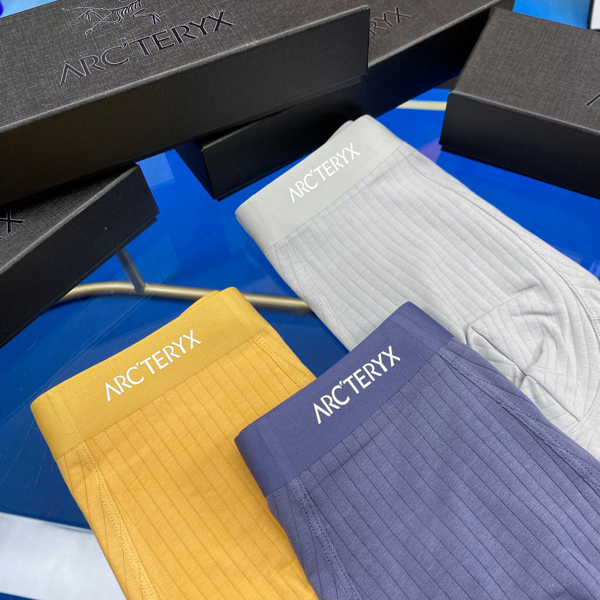 Arc'teryx Grey Blue Yellow White Waist Boxer Briefs, image 4