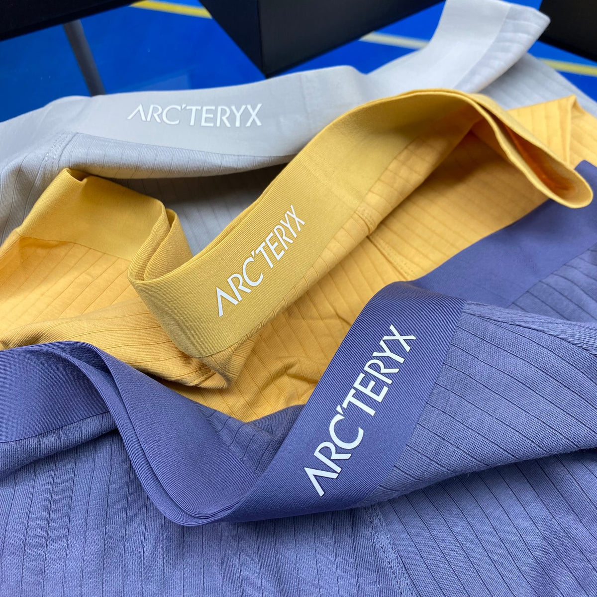 Arc'teryx Grey Blue Yellow White Waist Boxer Briefs, image 8