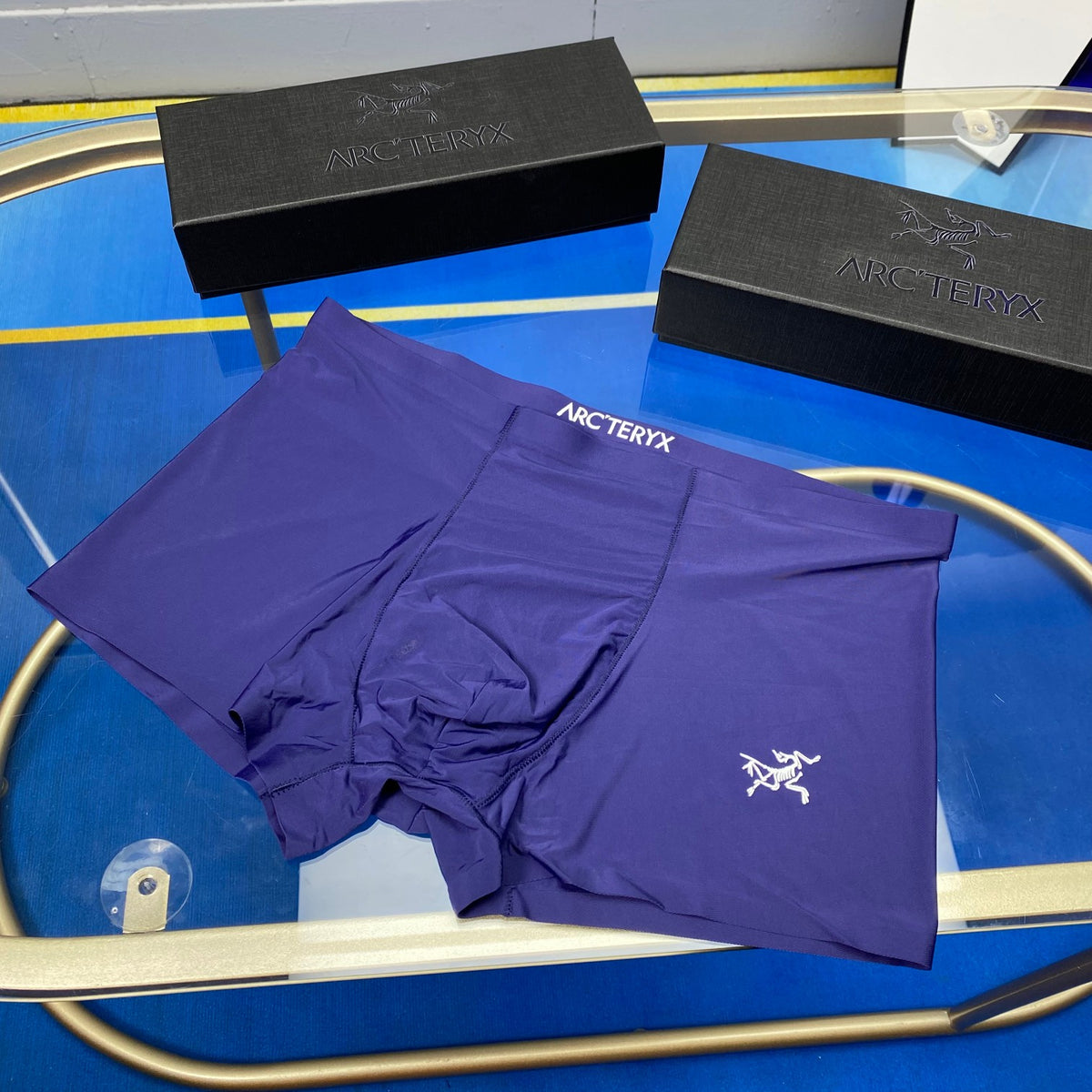 Arc'teryx Blue Red Grey Small Bird Boxer Briefs, image 4