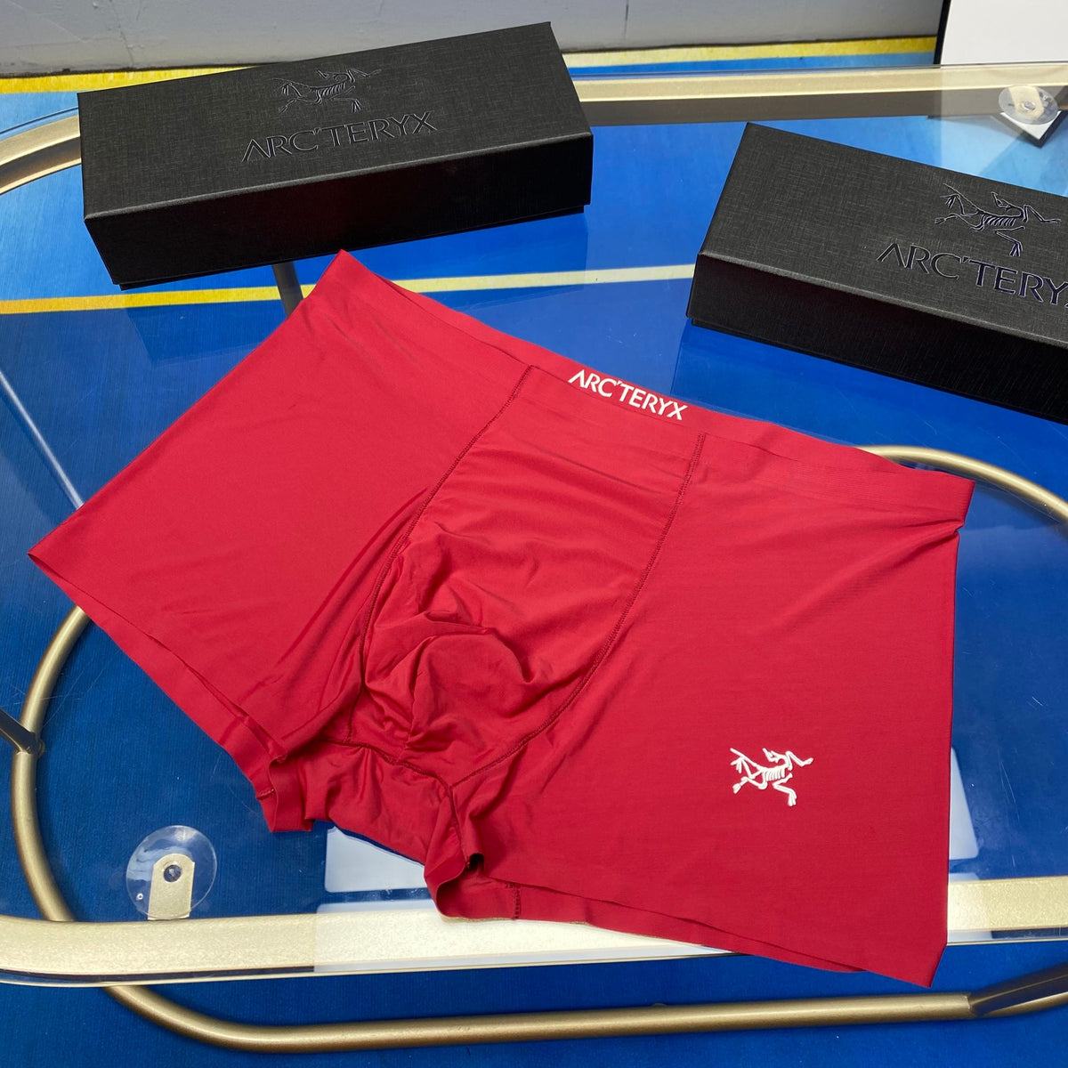 Arc'teryx Blue Red Grey Small Bird Boxer Briefs, image 5
