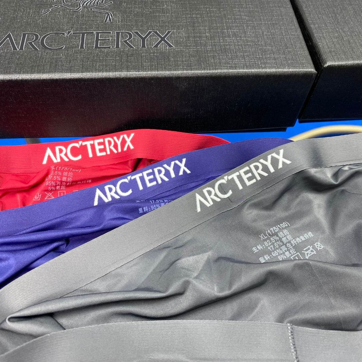 Arc'teryx Blue Red Grey Small Bird Boxer Briefs, image 8