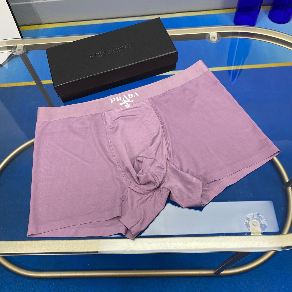 Prada Pink Dark Contrast Waist Boxer Briefs, image 5