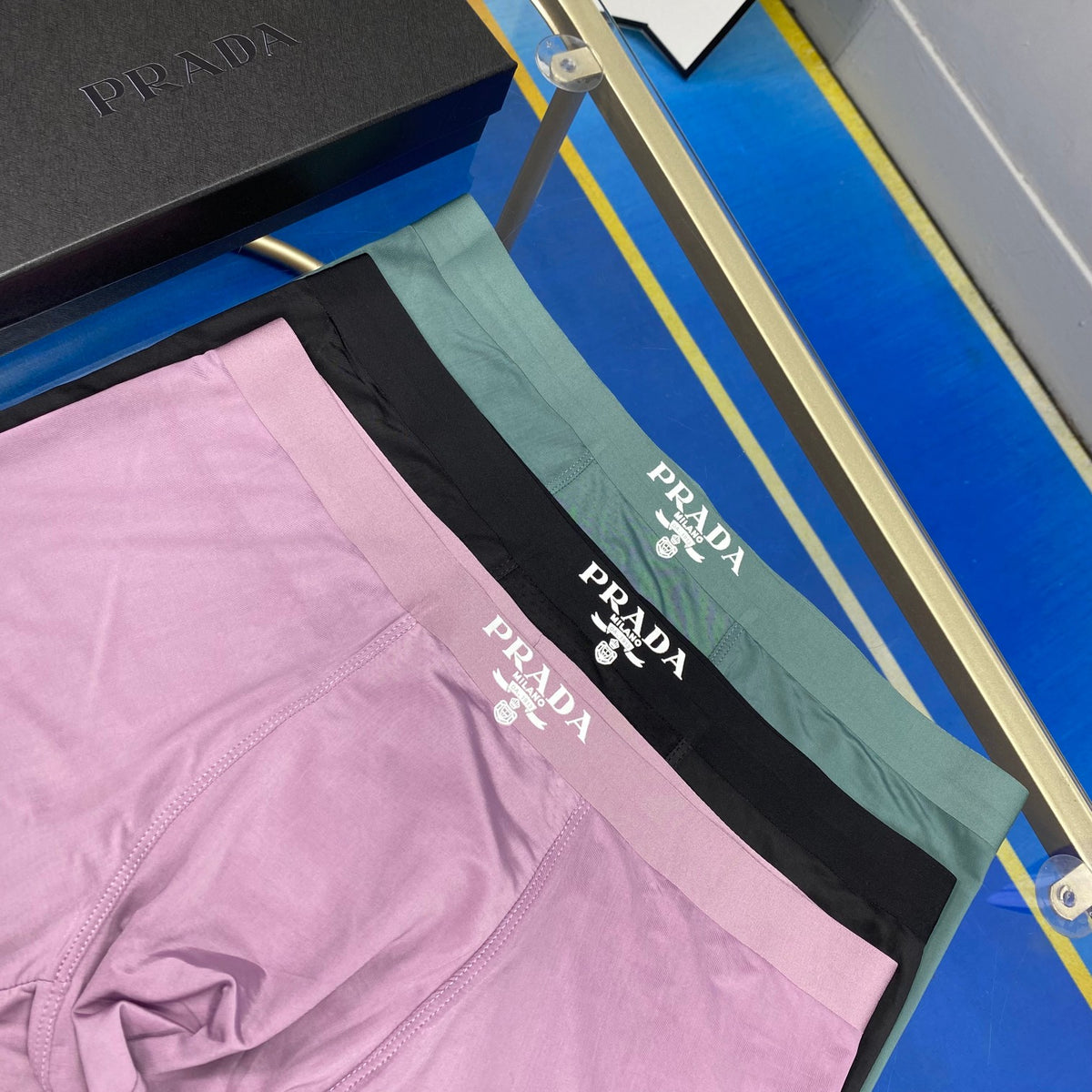 Prada Pink Dark Contrast Waist Boxer Briefs, image 8