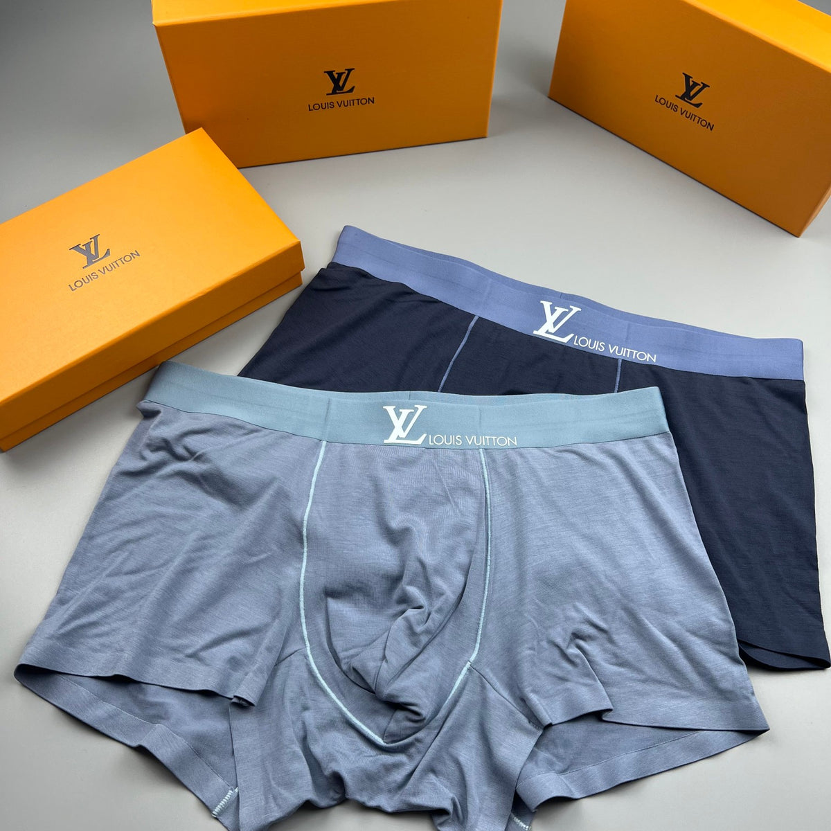 Louis Vuitton Pale Grey Green Waist Boxer Briefs, image 6