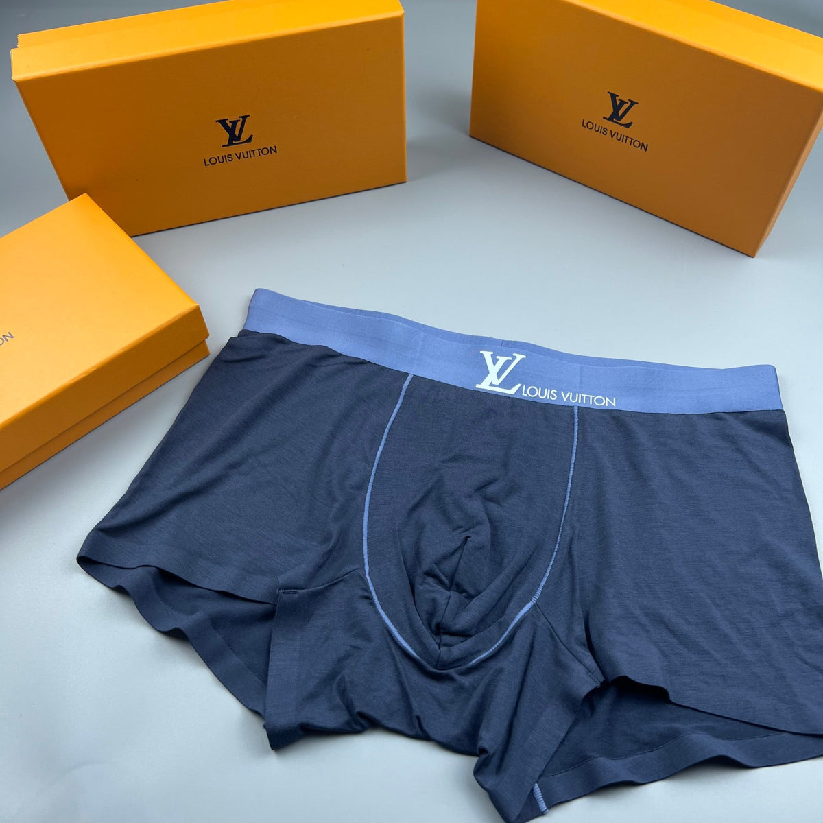 Louis Vuitton Pale Grey Green Waist Boxer Briefs, image 2
