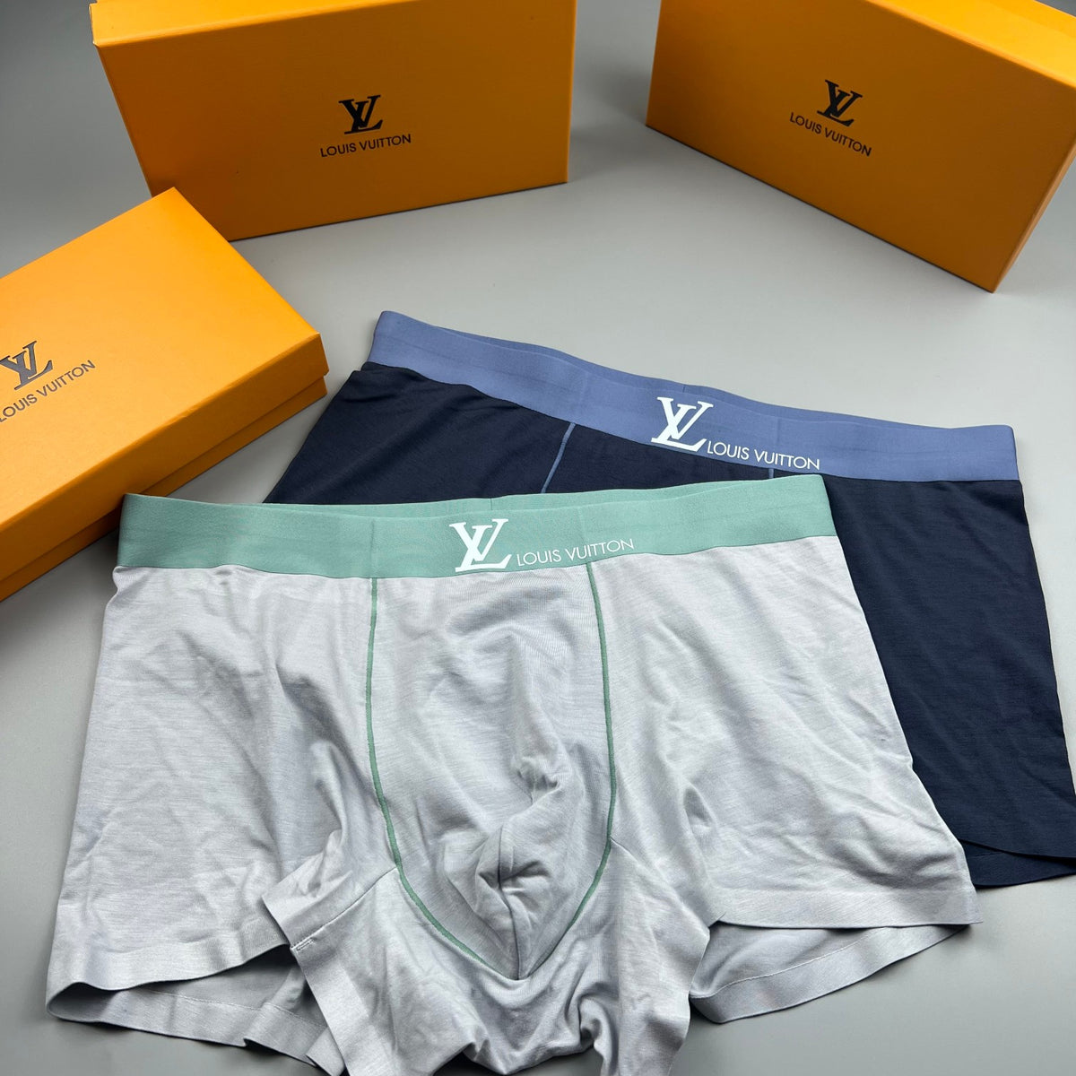 Louis Vuitton Pale Grey Green Waist Boxer Briefs, image 5