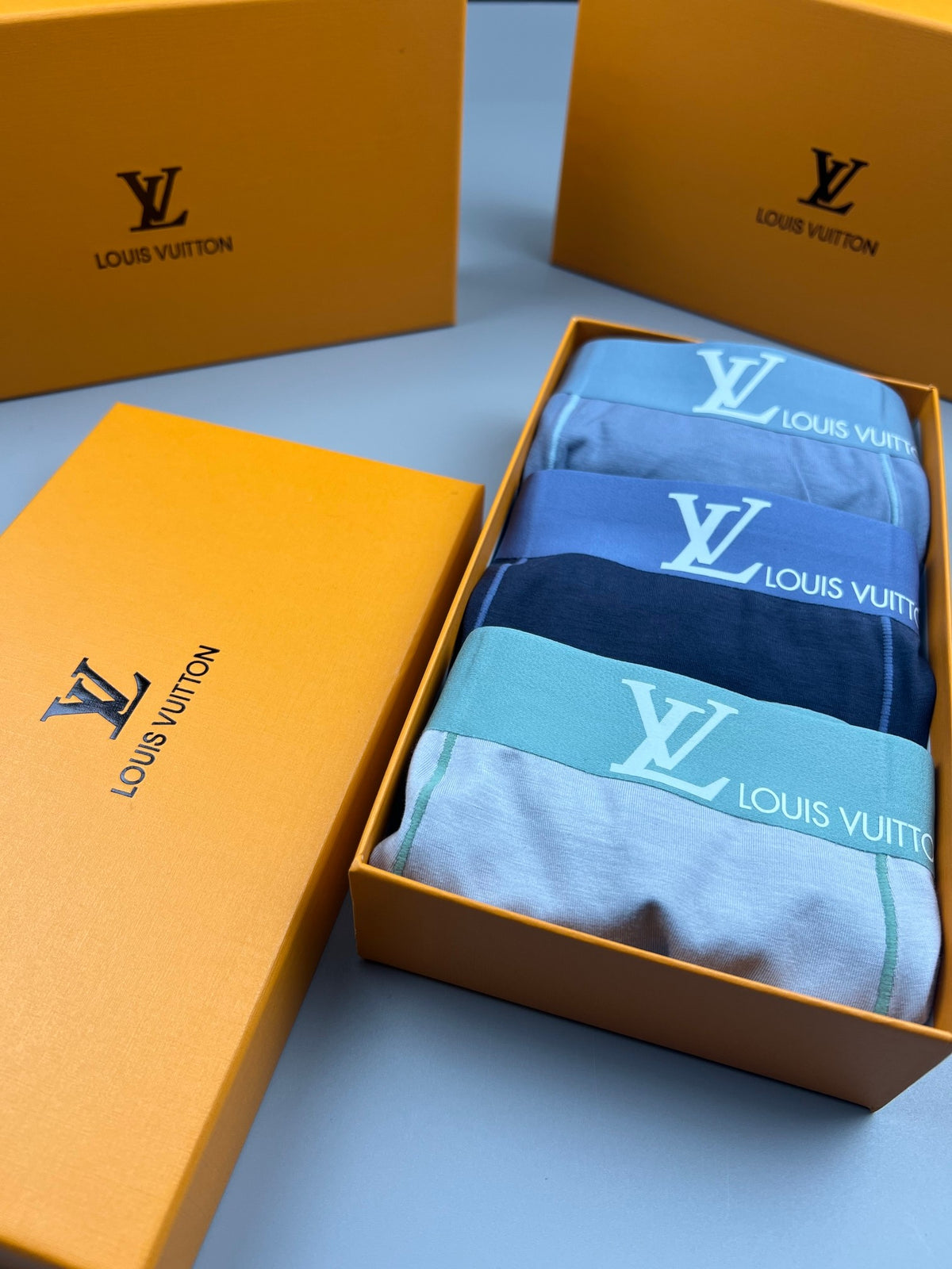 Louis Vuitton Pale Grey Green Waist Boxer Briefs, image 9