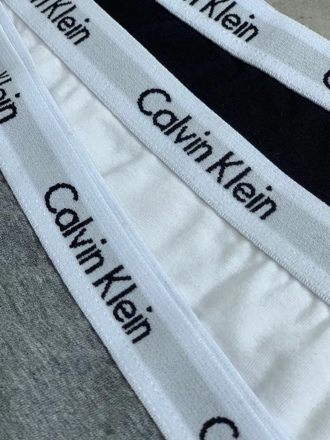 Calvin Klein White Grey Broad Bands Women's Briefs, image 7