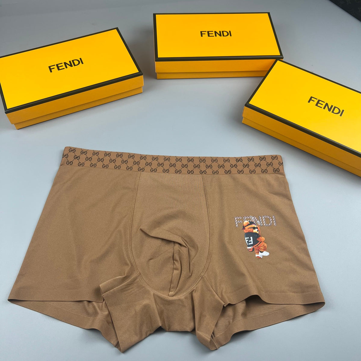 Fendi Grey Small Colourful Character Boxer Briefs, image 3