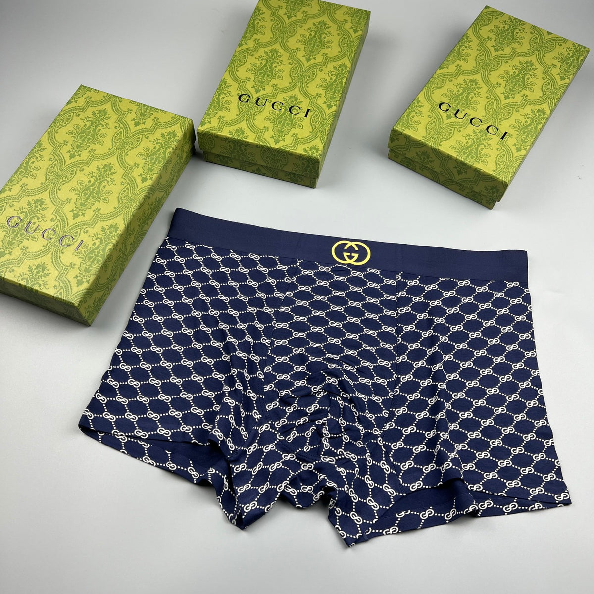 Gucci Light Botanical Sketch Print Boxer Briefs, image 3