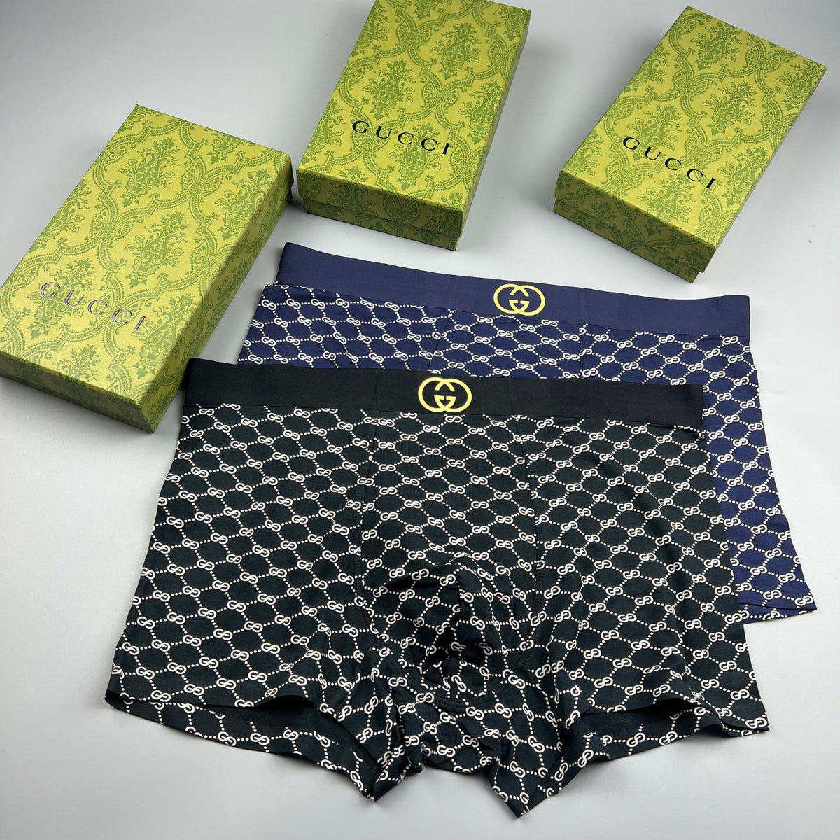 Gucci Light Botanical Sketch Print Boxer Briefs, image 5
