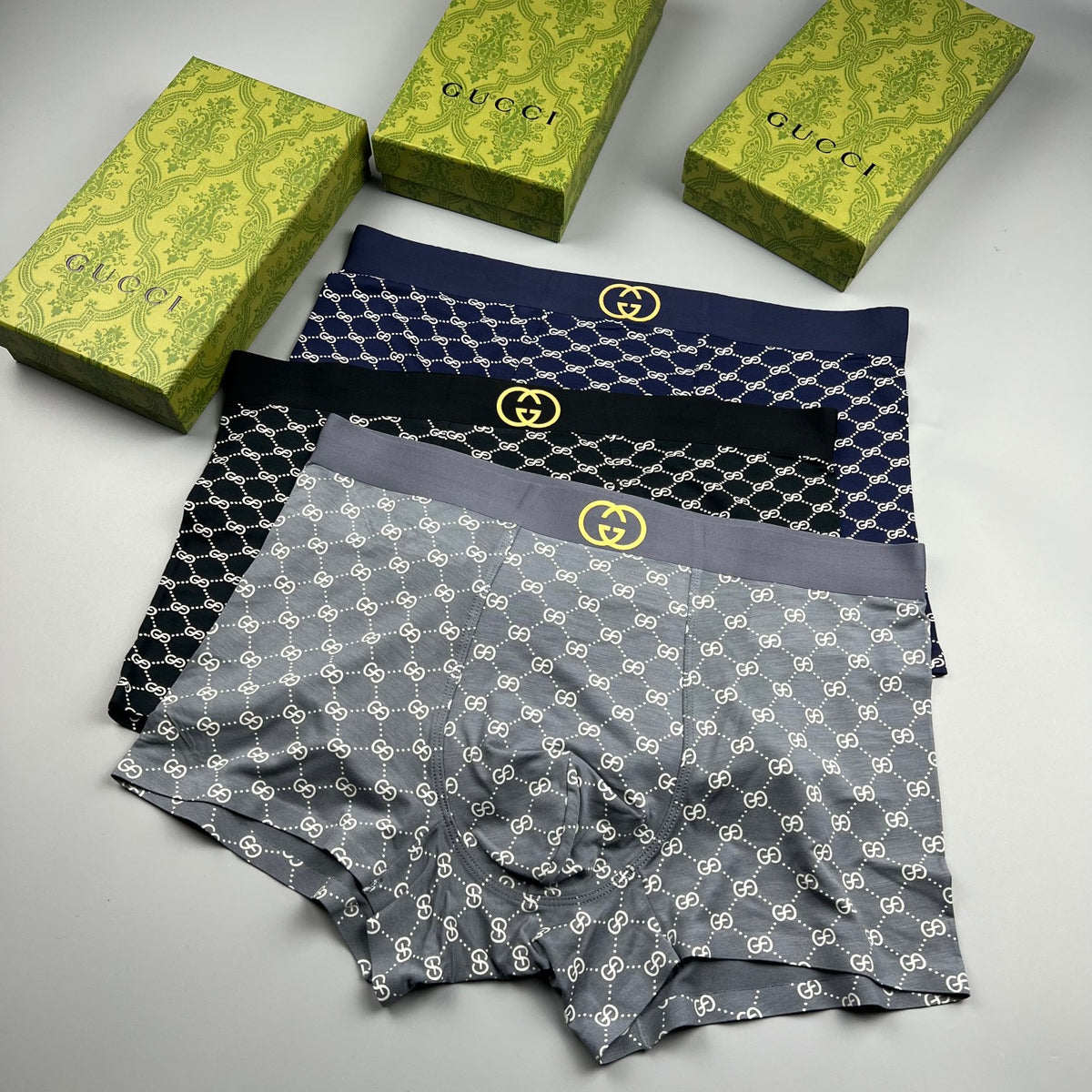 Gucci Light Botanical Sketch Print Boxer Briefs, image 6