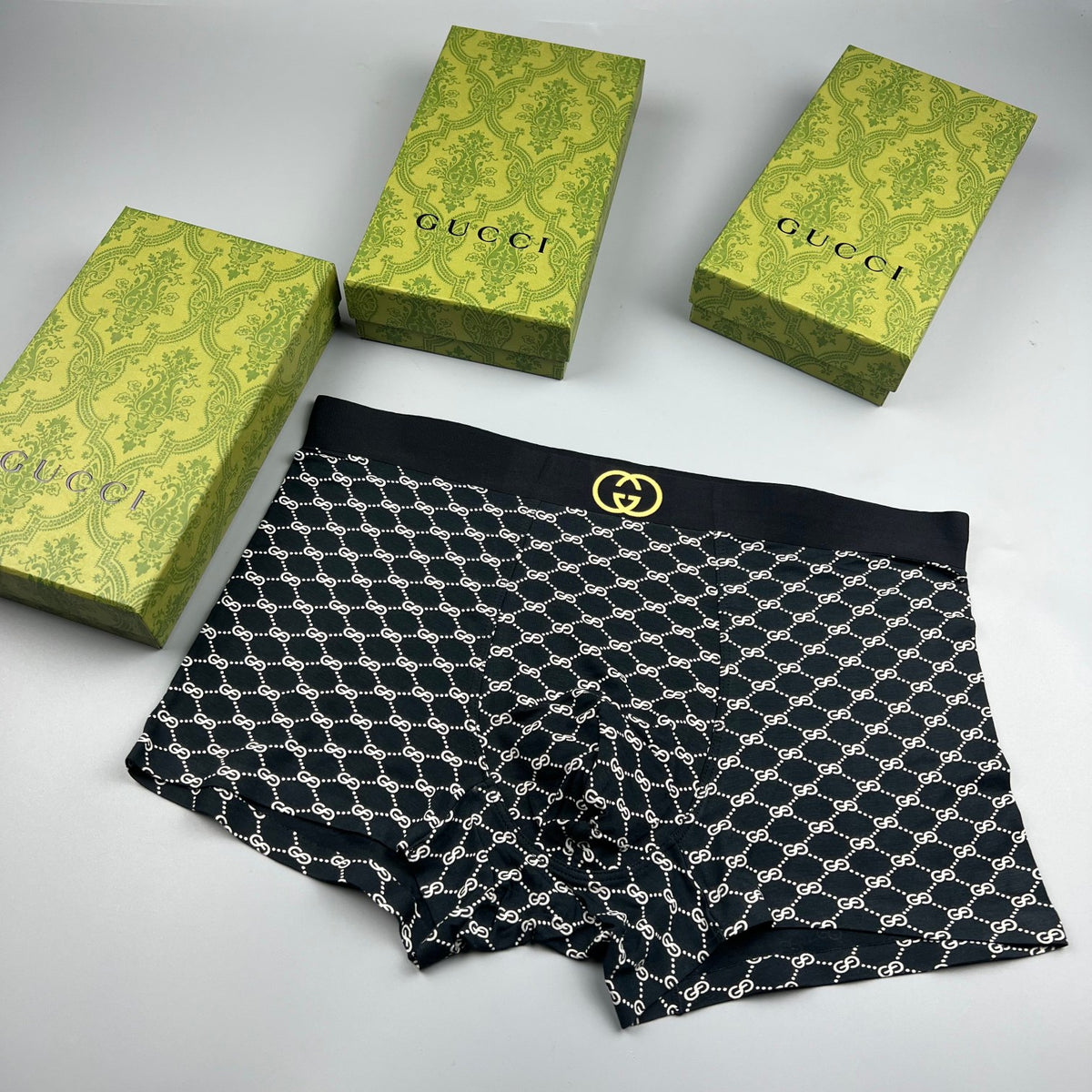 Gucci Light Botanical Sketch Print Boxer Briefs, image 2