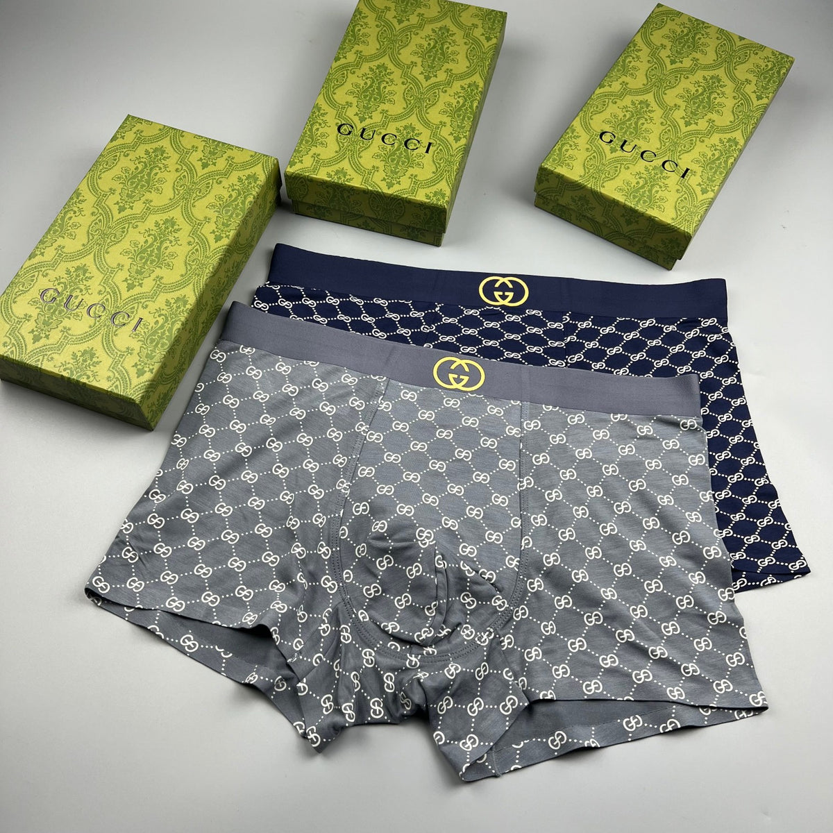Gucci Light Botanical Sketch Print Boxer Briefs, image 4
