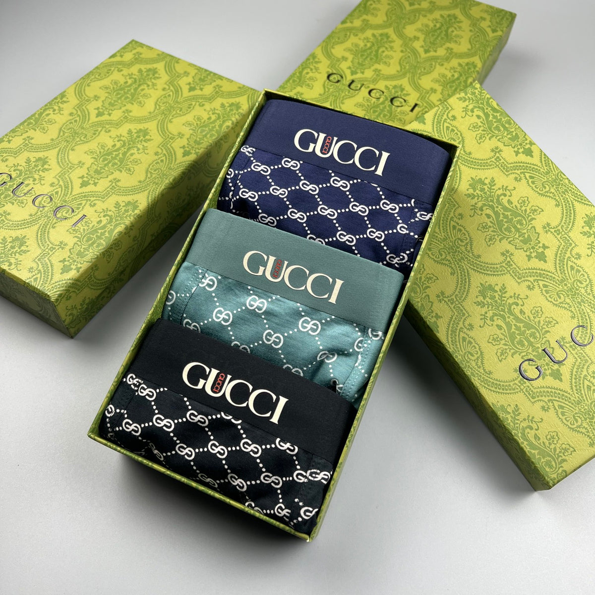 Gucci Black Dense Geometric Repeat Boxer Briefs, image 9