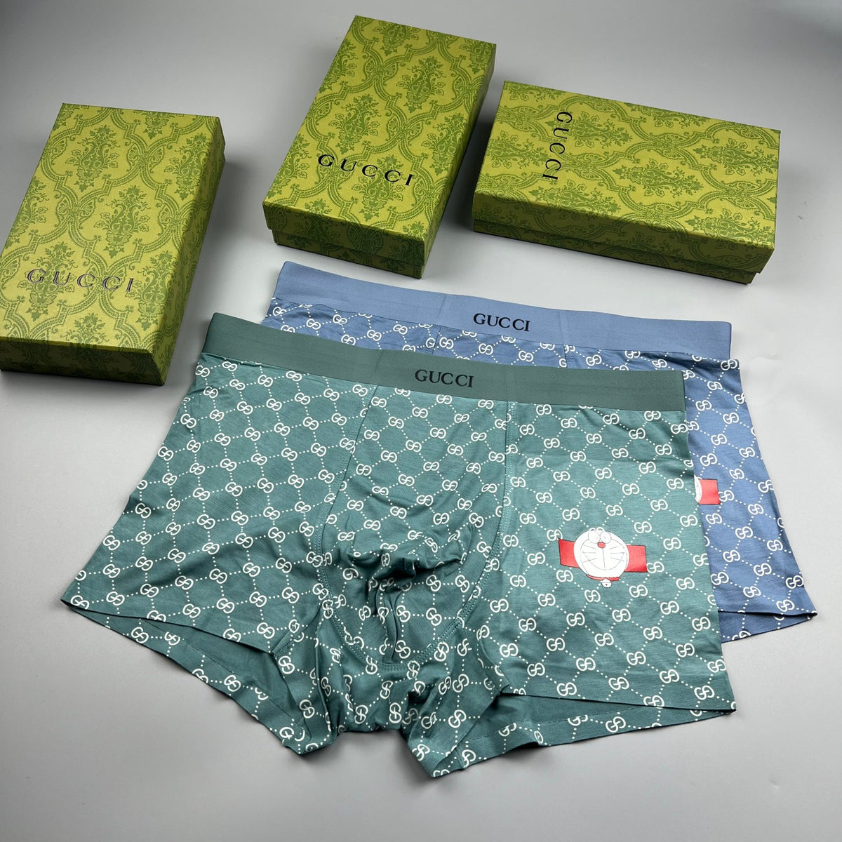 Gucci Beige Small Repeat Cartoon Patch Boxer Briefs, image 4