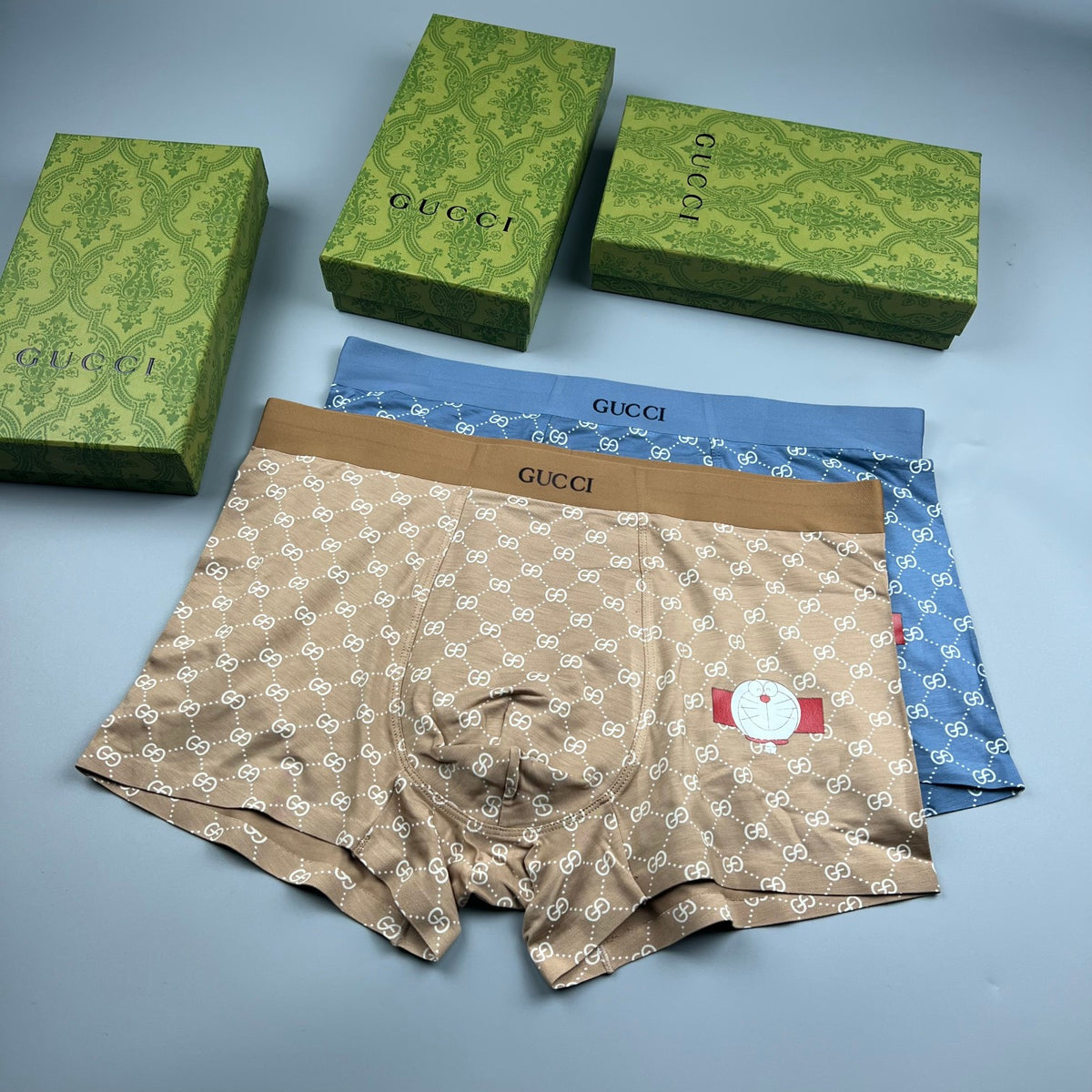 Gucci Beige Small Repeat Cartoon Patch Boxer Briefs, image 5
