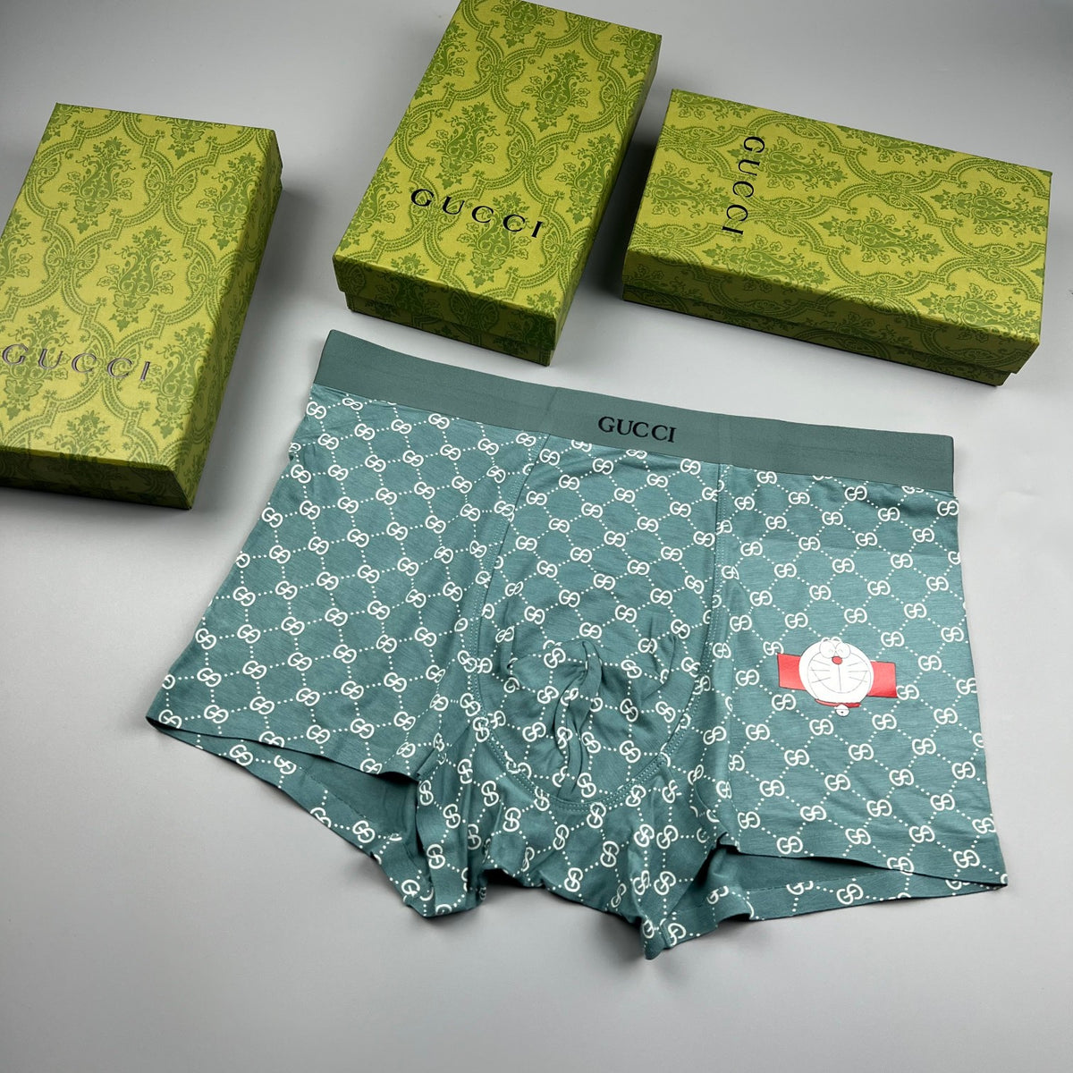 Gucci Beige Small Repeat Cartoon Patch Boxer Briefs, image 2