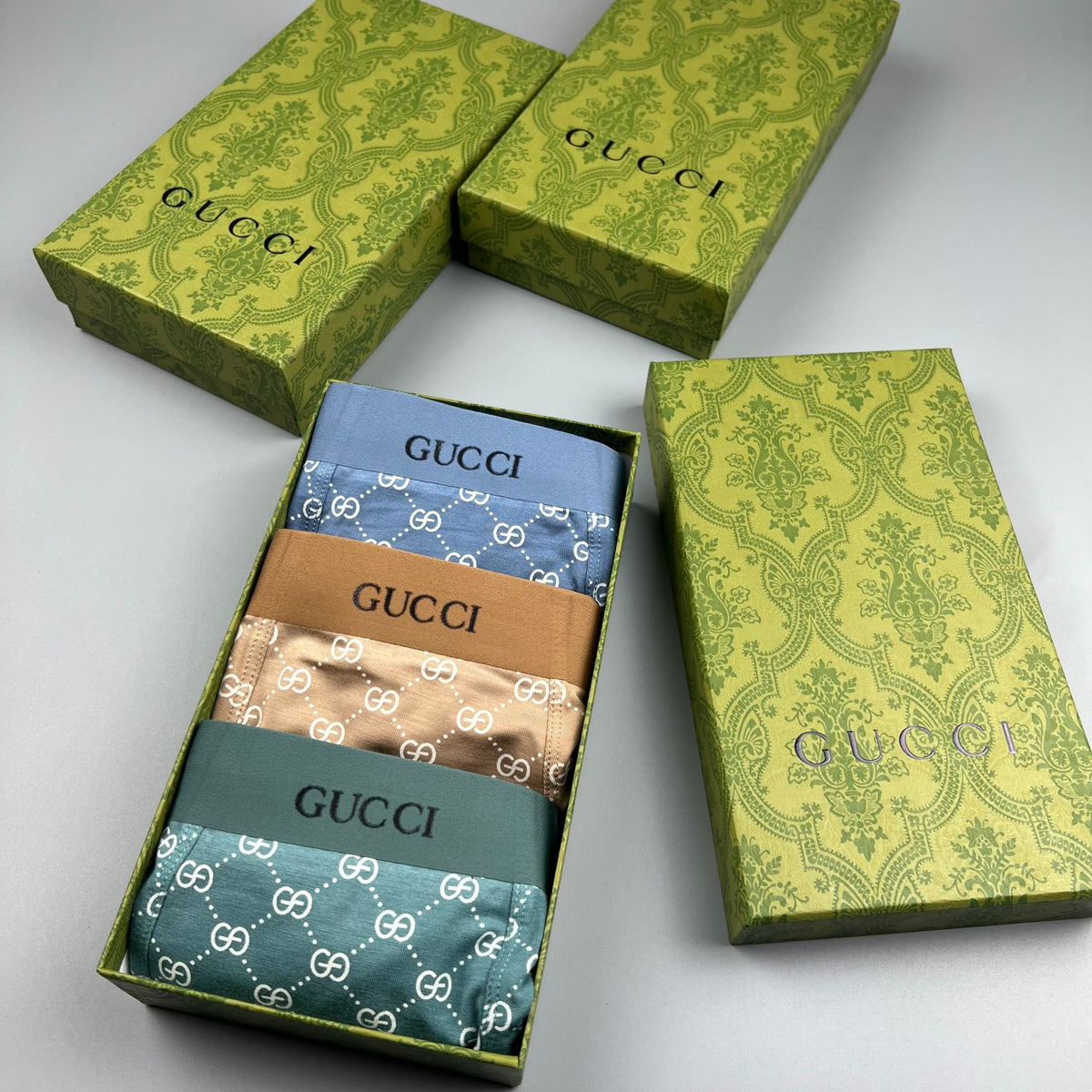 Gucci Beige Small Repeat Cartoon Patch Boxer Briefs, image 8