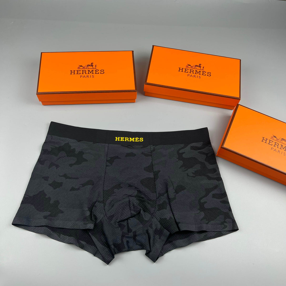 Hermès Beige Camouflage Small Motif Boxer Briefs, image 3