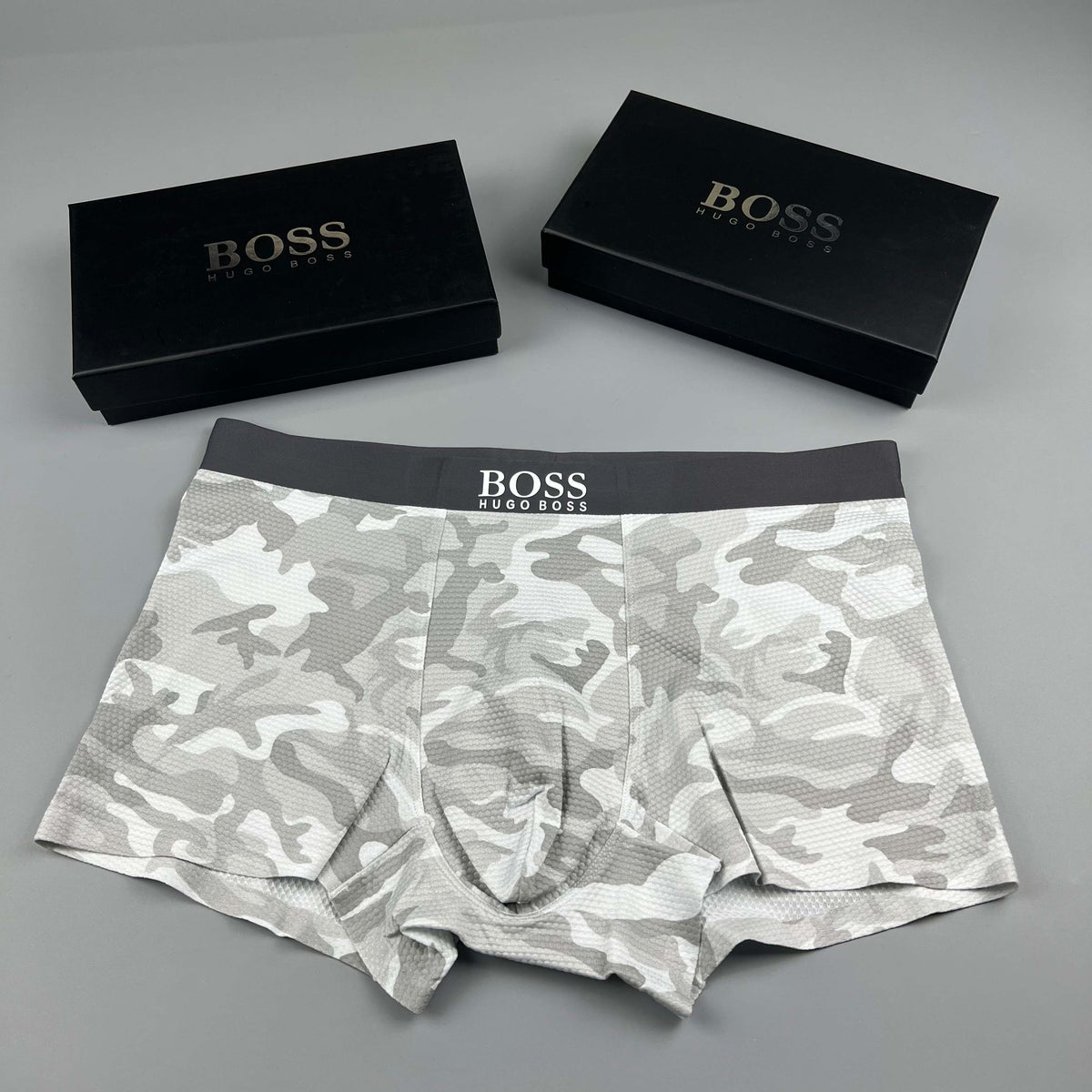BOSS Khaki Camouflage Boxer Briefs, gallery image 3