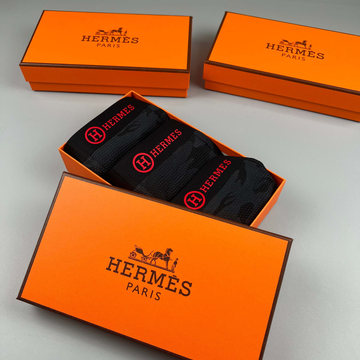 Hermès Black Tonal Camouflage Boxer Briefs, image 5